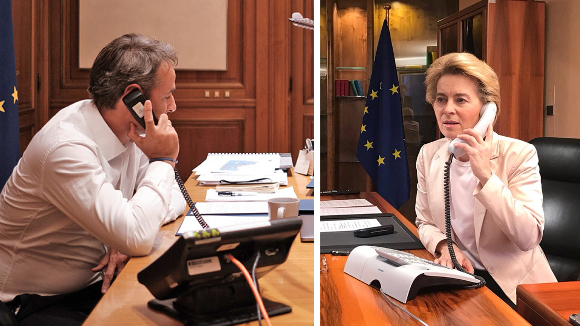 Επικοινωνία Μητσοτάκη με την Ούρσουλα φον ντερ Λάιεν για τον εκσυγχρονισμό των σιδηροδρόμων στην Ελλάδα