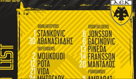 Με Φαν Βέερτ η ΑΕΚ στο Ηράκλειο