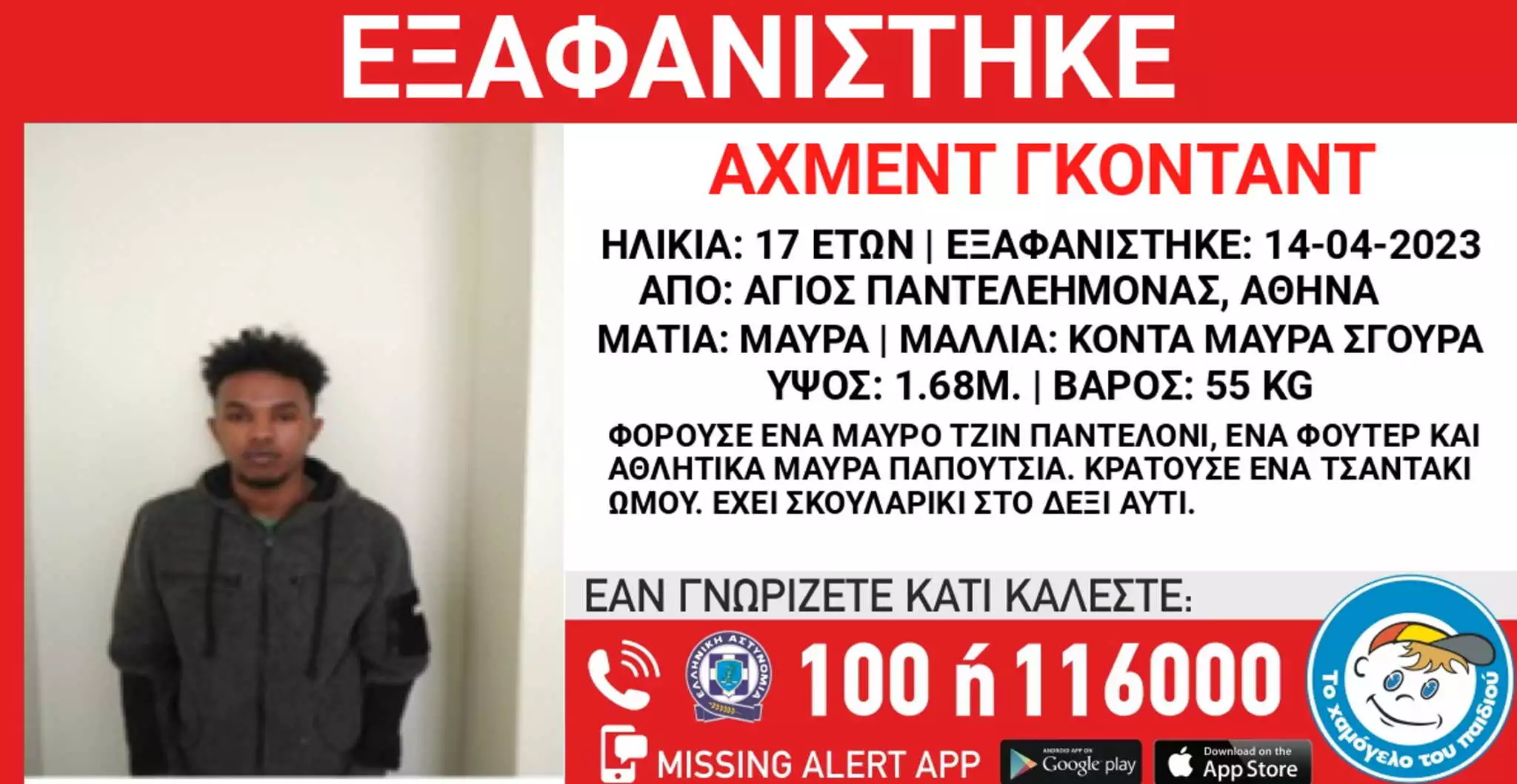 Συναγερμός στον Άγιο Παντελεήμονα: Εξαφάνιση 17χρονου από εστία φιλοξενίας προσφύγων
