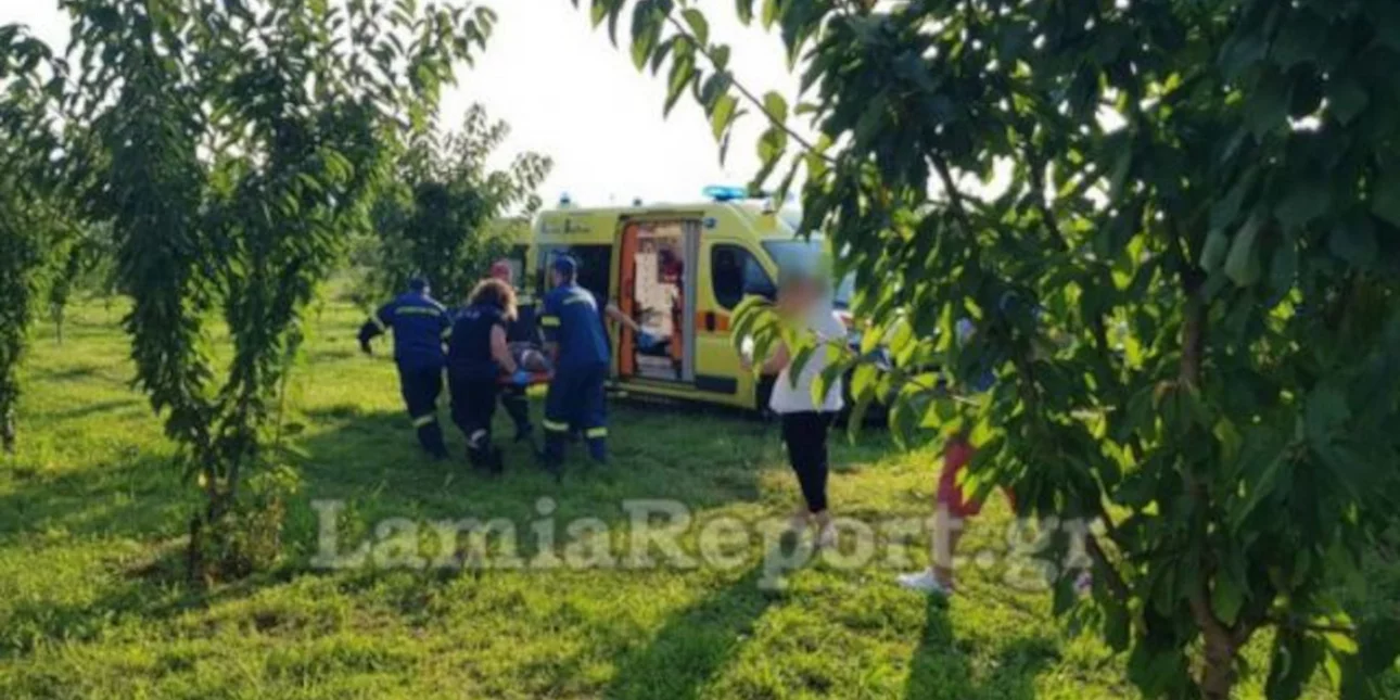 Λαμία: 65χρονος παρασύρθηκε από το τρακτέρ του και τραυματίστηκε