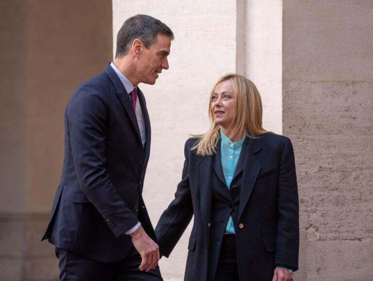 Συνάντηση Μελόνι – Σάντσεθ: «Βήματα προόδου» στο σύμφωνο για την Μετανάστευση και το Άσυλο