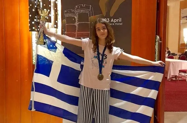 Παγκόσμια πρωταθλήτρια στο σκάκι η 11χρονη Ευαγγελία Σίσκου από τη Θεσσαλονίκη – Παίζει από 4 ετών