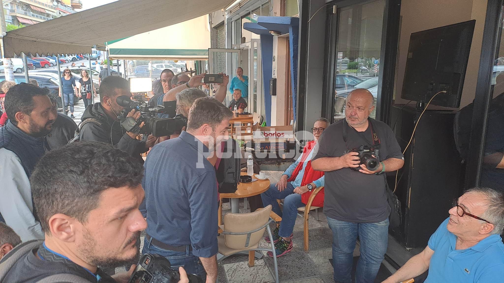 Θεσσαλονίκη: Περιοδεία Νίκου Ανδρουλάκη στην Πολίχνη (ΒΙΝΤΕΟ & ΦΩΤΟ)