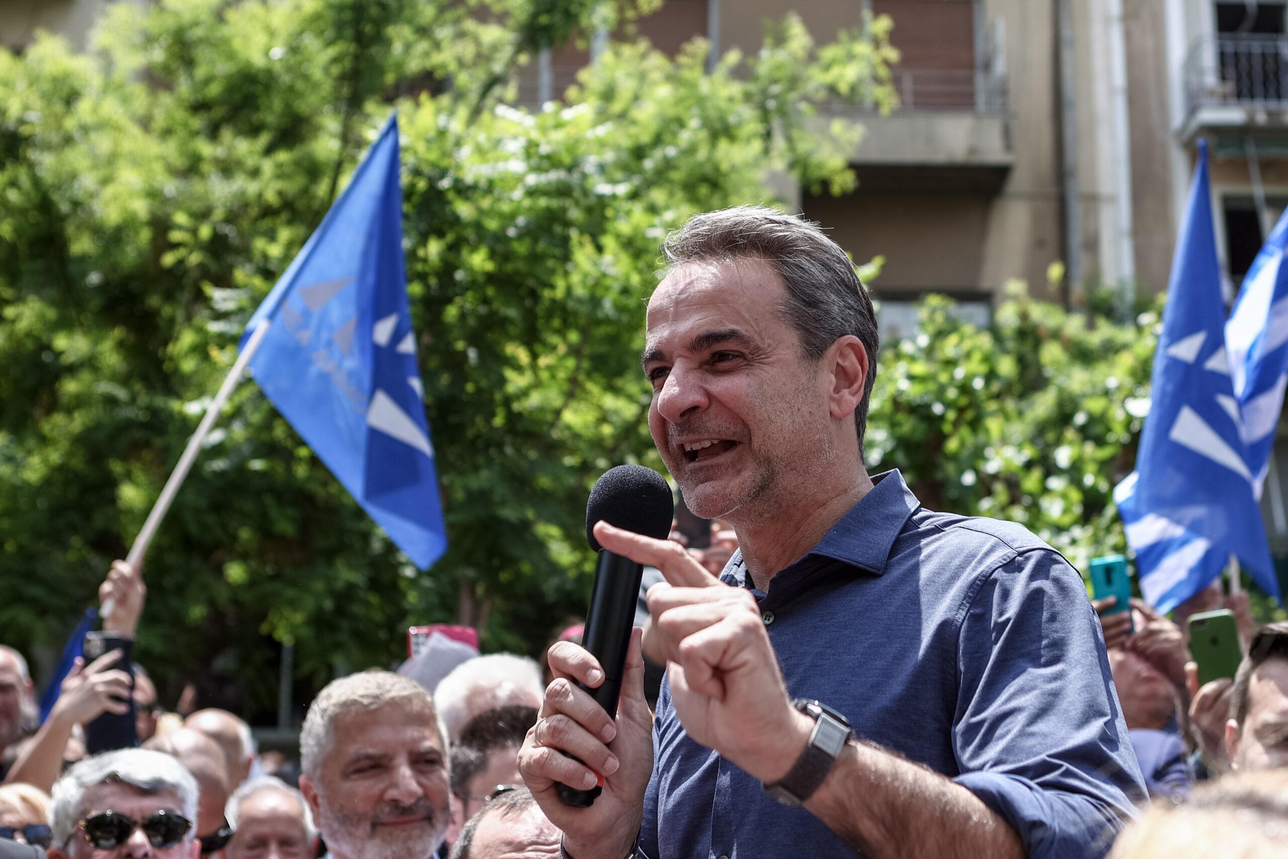 Μητσοτάκης από Κυψέλη: «Μας βλέπω για αυτοδυναμία από την πρώτη Κυριακή»