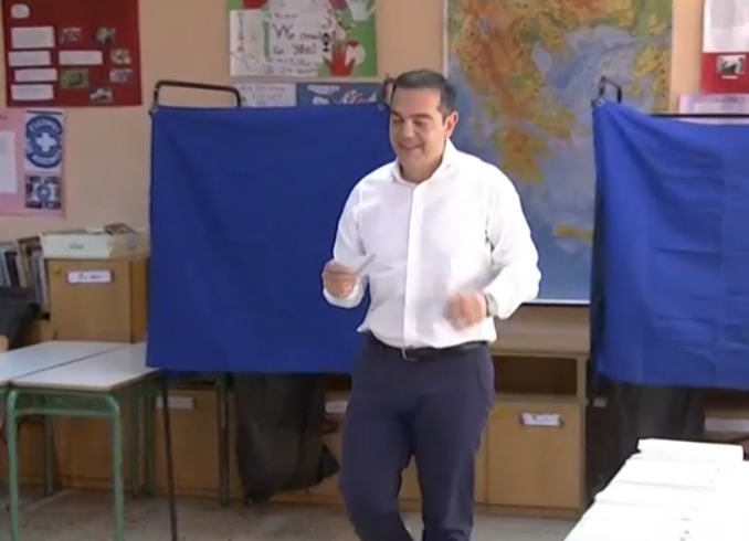 Στην Κυψέλη ψήφισε ο Αλέξης Τσίπρας – «Σήμερα είναι μία μέρα ελπίδας»