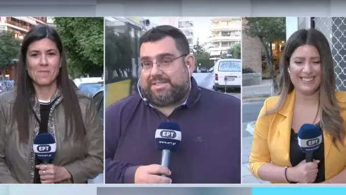 Μαθήματα γερμανικών από τον ρεπόρτερ της ΕΡΤ – «Έλιωσε» η Χριστίνα Βίδου στον αέρα