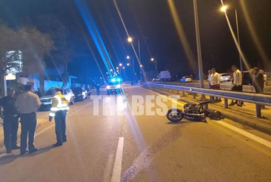 Νεκρός σε τροχαίο με τη μηχανή του 20χρονος στην Πάτρα