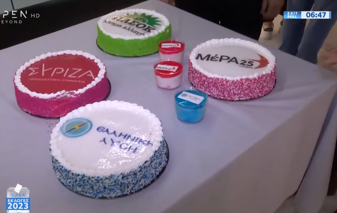 Περιζήτητες οι τούρτες με κόμματα ενόψει των εκλογών στη Θεσσαλονίκη