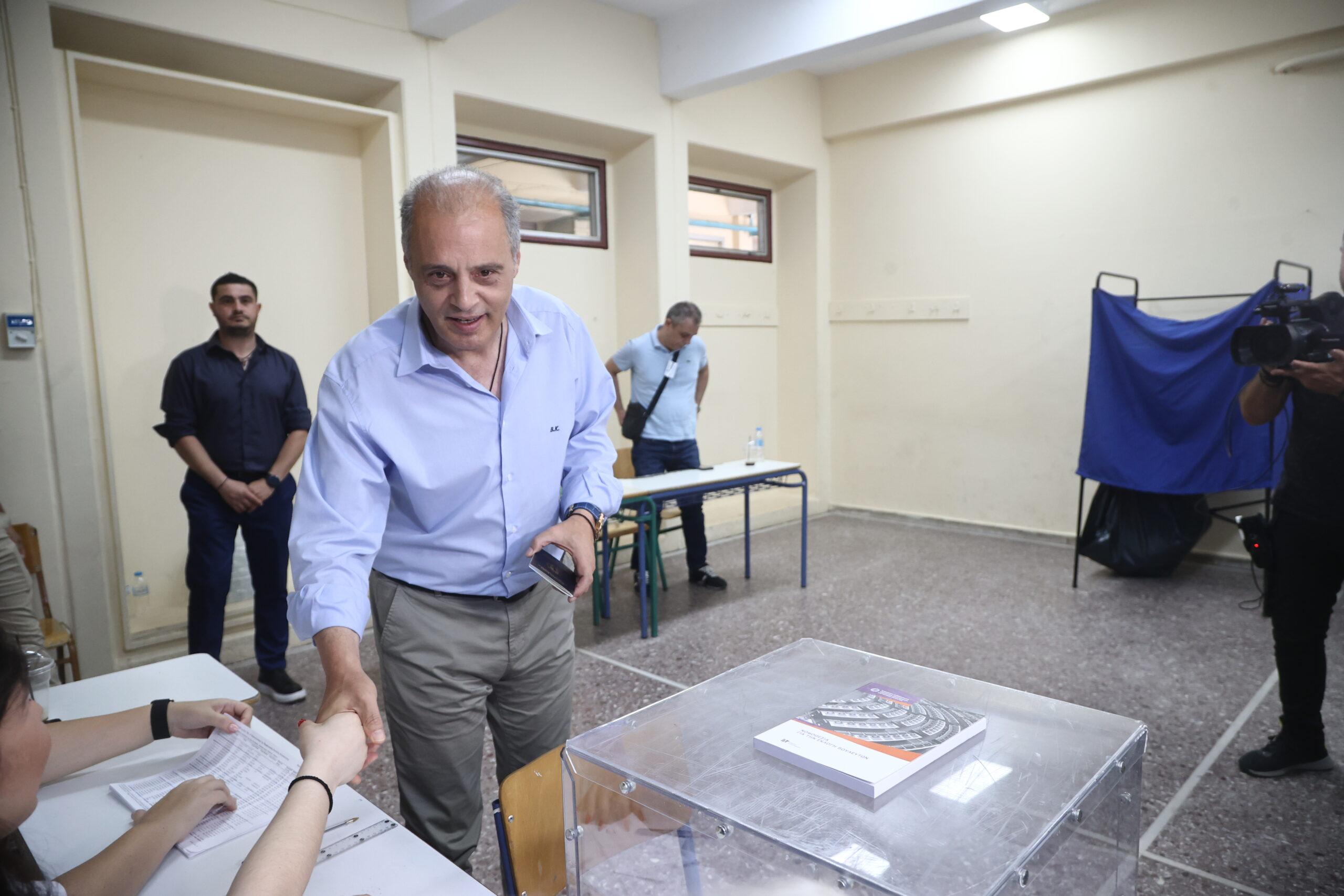 Κυριάκος Βελόπουλος: Ψήφισε στο Κορδελιό ο πρόεδρος της Ελληνικής Λύσης