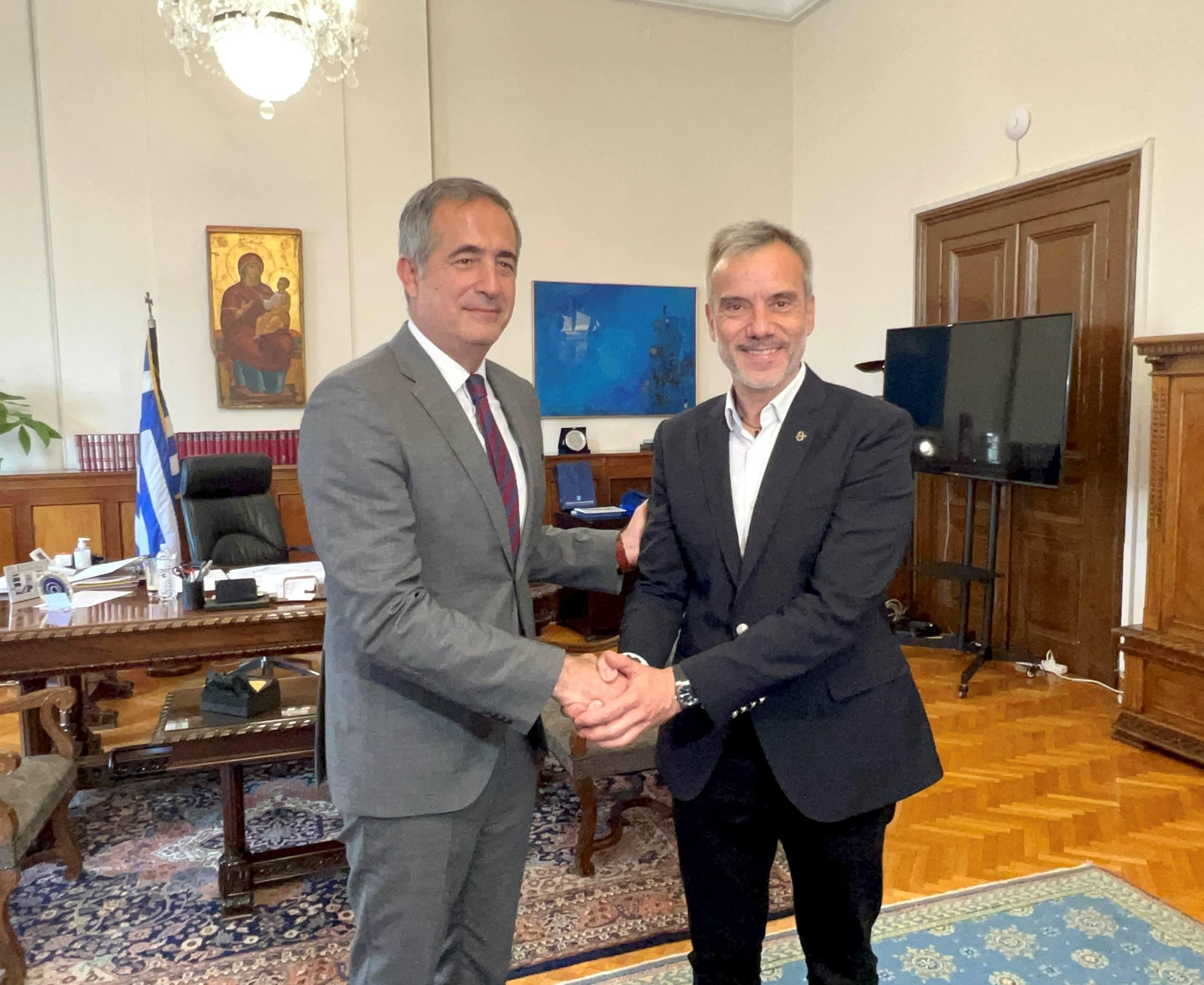 Η ατζέντα Θεσσαλονίκης στο επίκεντρο της συνάντησης Στάθη Κωνσταντινίδη-Κωνσταντίνου Ζέρβα