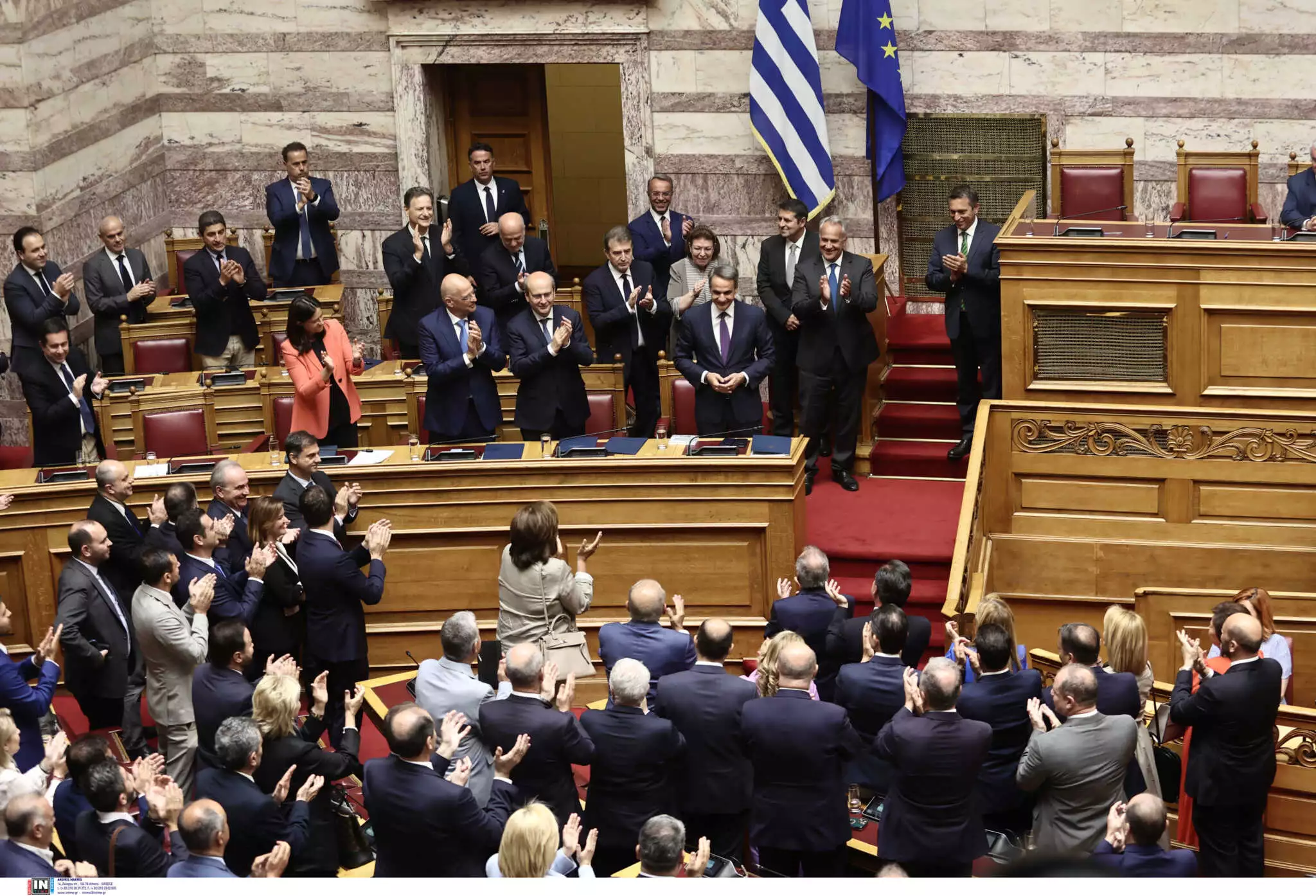 Ρεκόρ χρόνου και αριθμού ομιλητών σημειώθηκε στην ανάγνωση των προγραμματικών δηλώσεων στη Βουλή.