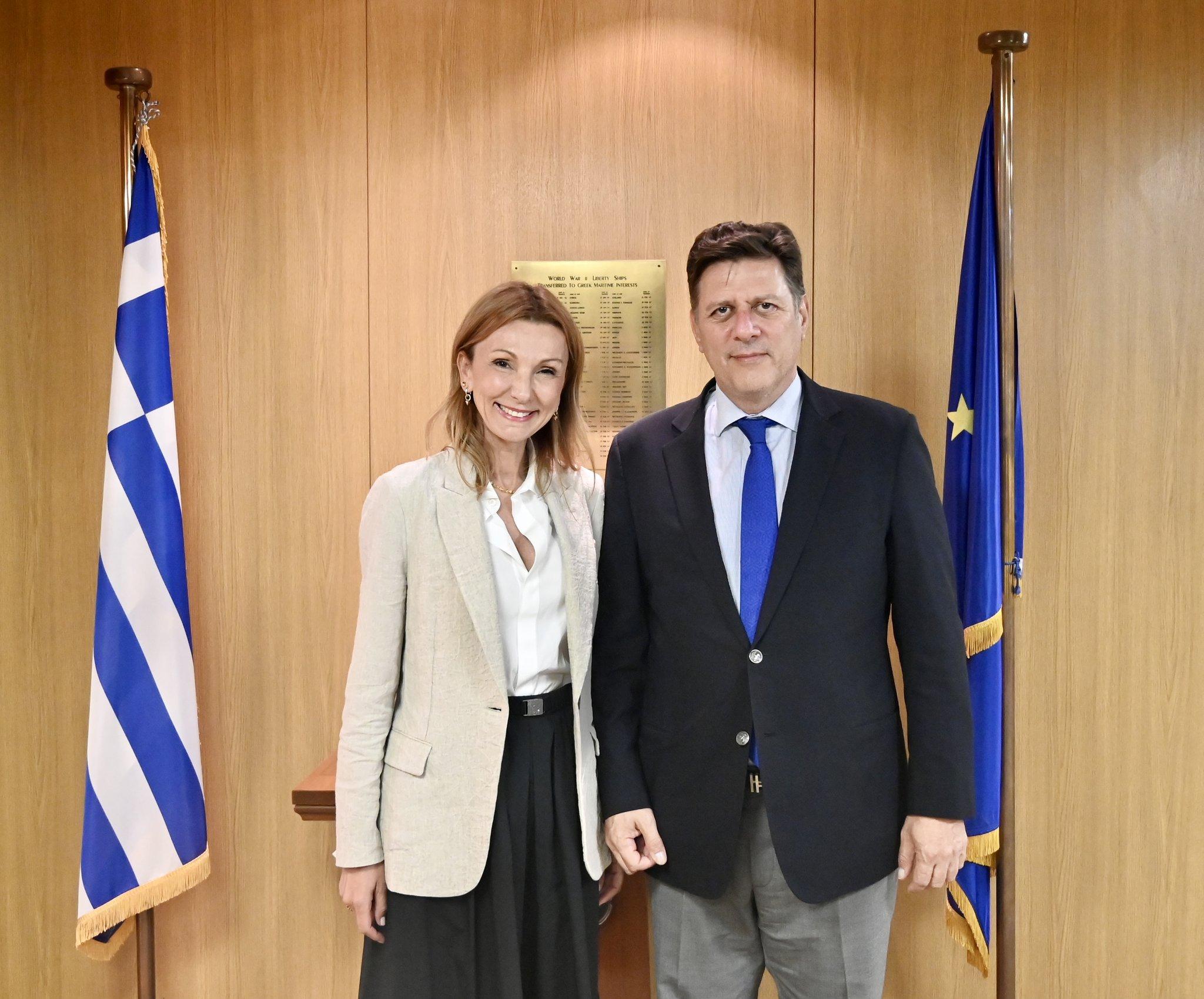 Συνάντηση Βαρβιτσιώτη με την Ένωση Ελλήνων Εφοπλιστών – «Στόχος μας η ελληνική ναυτιλία να γίνει ακόμα πιο ανταγωνιστική»