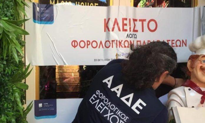ΑΑΔΕ: «Λουκέτο» για 48 ώρες σε γνωστό ζαχαροπλαστείο στο κέντρο της Αθήνας