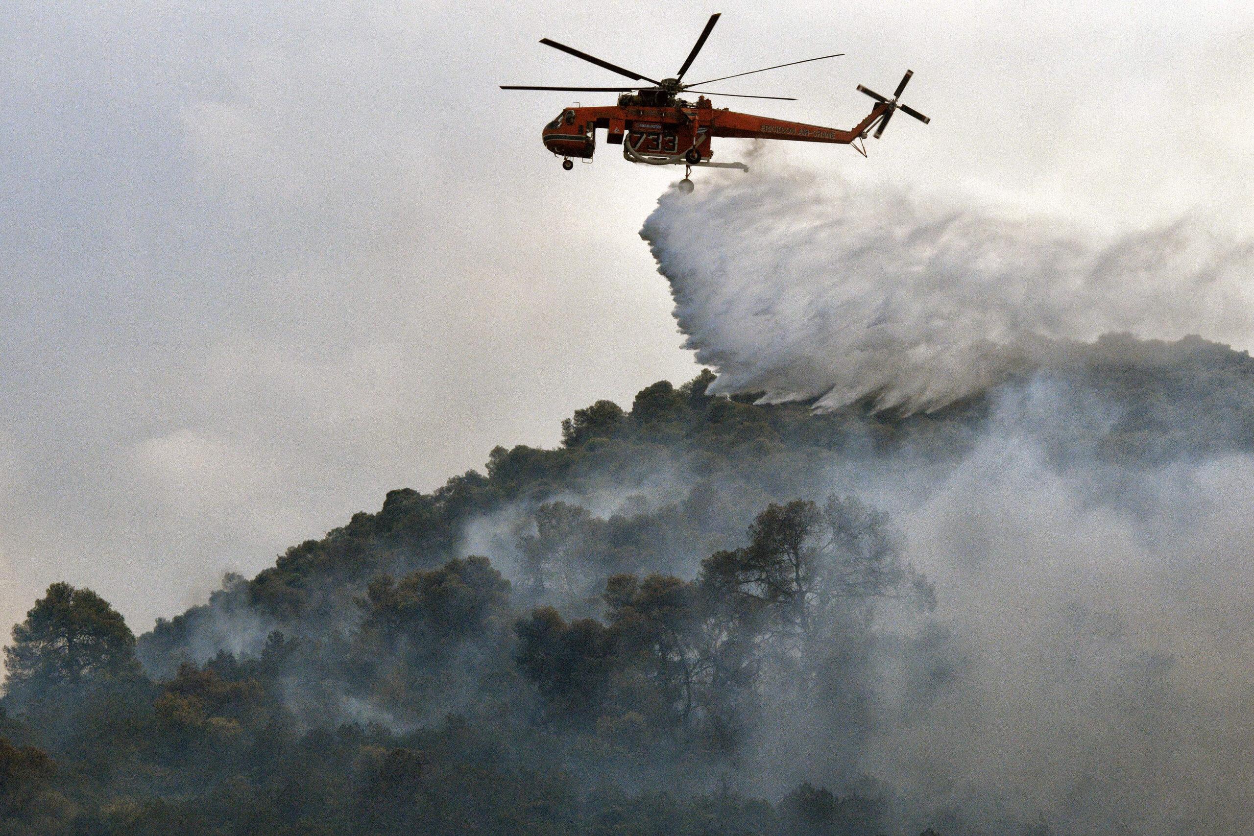 Υπό μερικό έλεγχο η φωτιά στη Φθιώτιδα