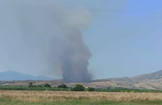Λάρισα: Υπό έλεγχο η φωτιά στον Μαυρόλιθο