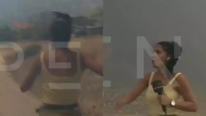 Φωτιά στο Λουτράκι: Κρίσιμη στιγμή για τους περικυκλωμένους από τις φλόγες, ουρλιαχτά στον αέρα του ΟΡΕΝ