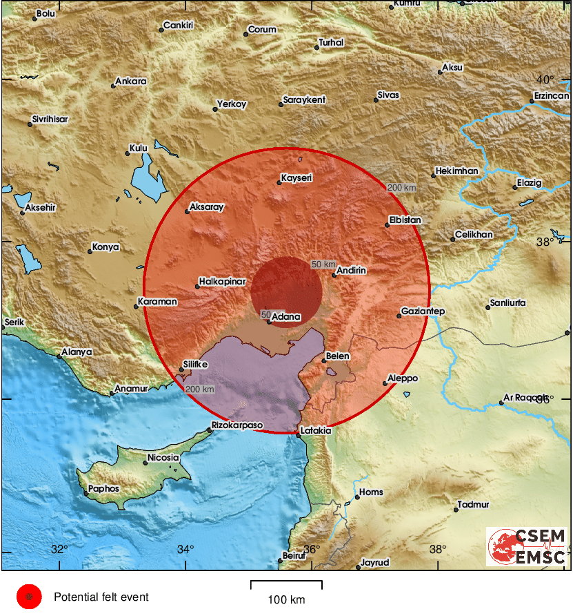 Ισχυρός σεισμός στην Τουρκία