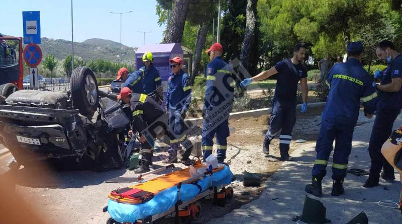 Τροχαίο στη Λεωφόρο Μαραθώνος: Νεκρός υποπλοίαρχος του Πολεμικού Ναυτικού – Τραυματίας 29χρονος ναύτης