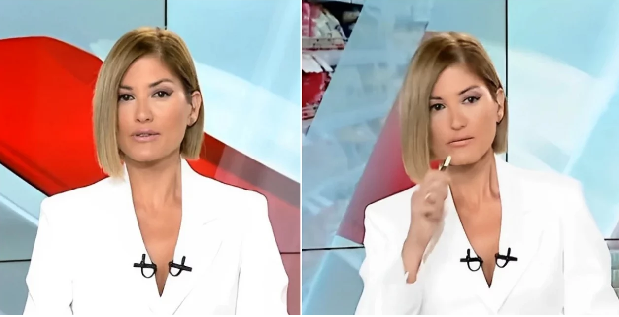Γκάφα στο κεντρικό δελτίο ειδήσεων του Mega – Η Ράνια Τζίμα έβγαλε ηλεκτρονικό τσιγάρο και «παίχτηκε» στον αέρα (ΒΙΝΤΕΟ)