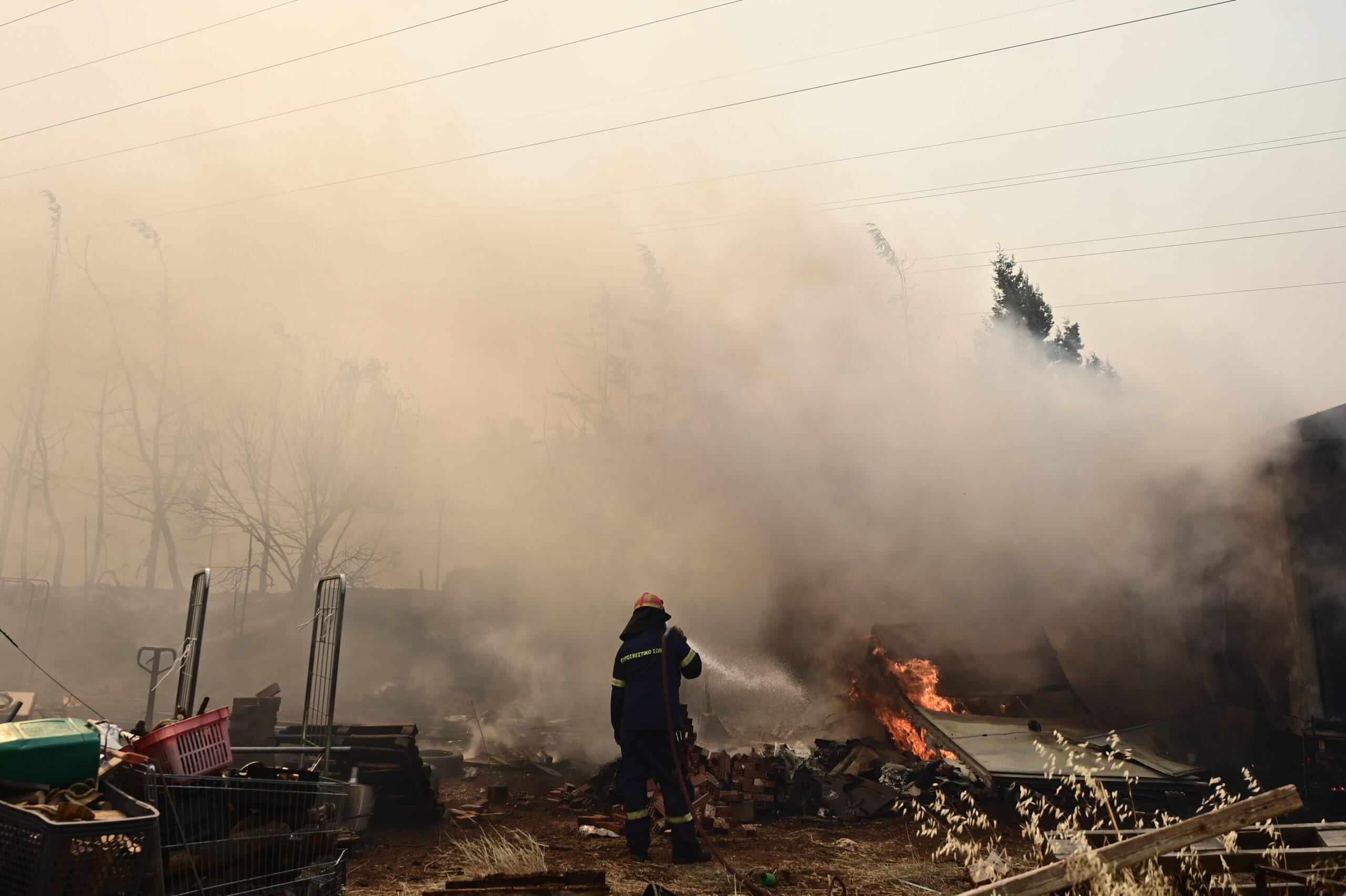 Φωτιά στον Ασπρόπυργο: Μεγάλη μάχη της πυροσβεστικής – Υπό μερικό έλεγχο