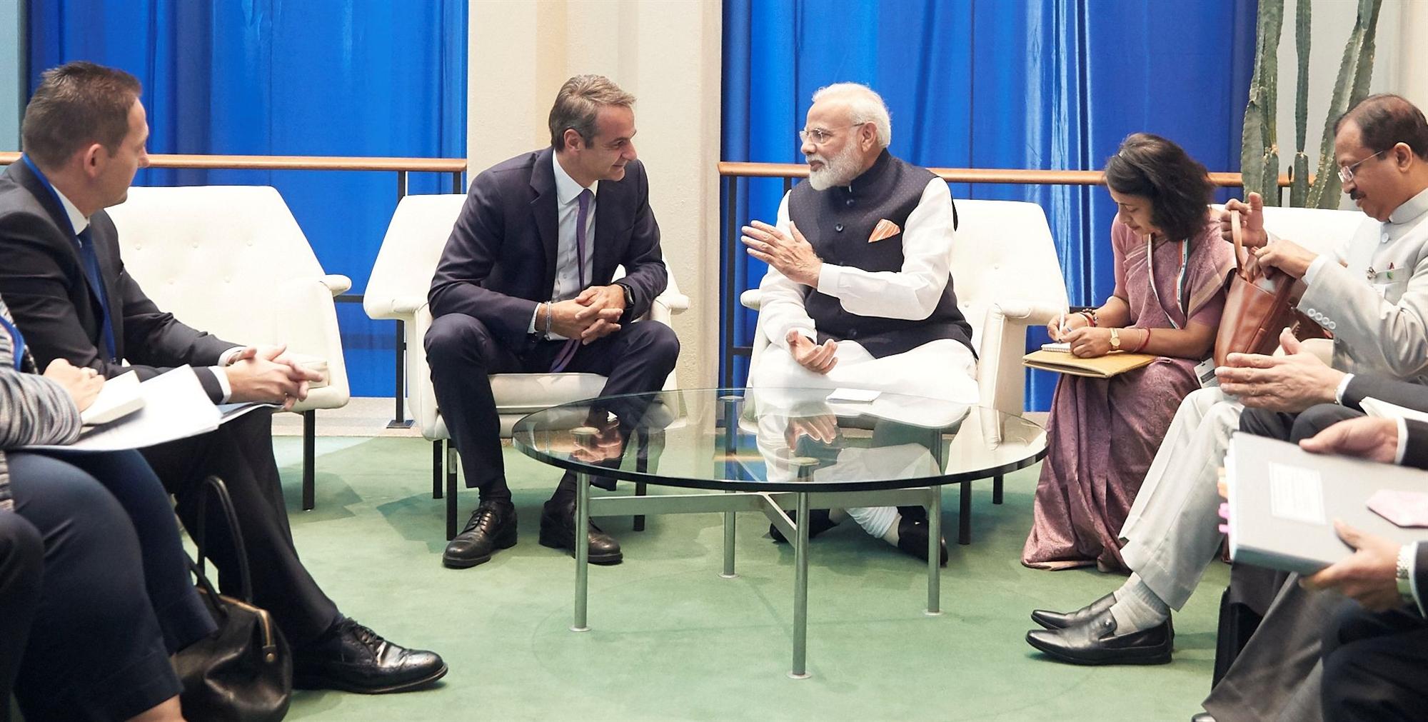 Σήμερα η ιστορική συνάντηση Μητσοτάκη με τον Ινδό πρωθυπουργό – «Η Ελλάδα γεωπολιτική πύλη προς την Ευρωπαϊκή Ένωση»