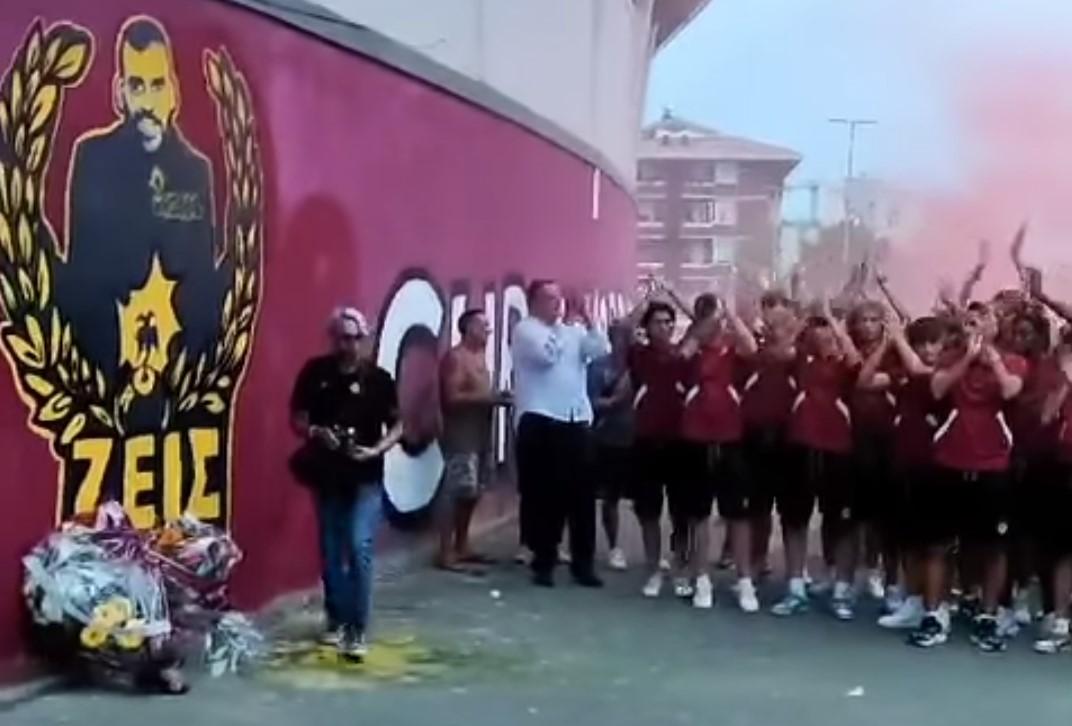 Το γκράφιτι των οπαδών της Λιβόρνο στη μνήμη του Μιχάλη Κατσουρή (vid)