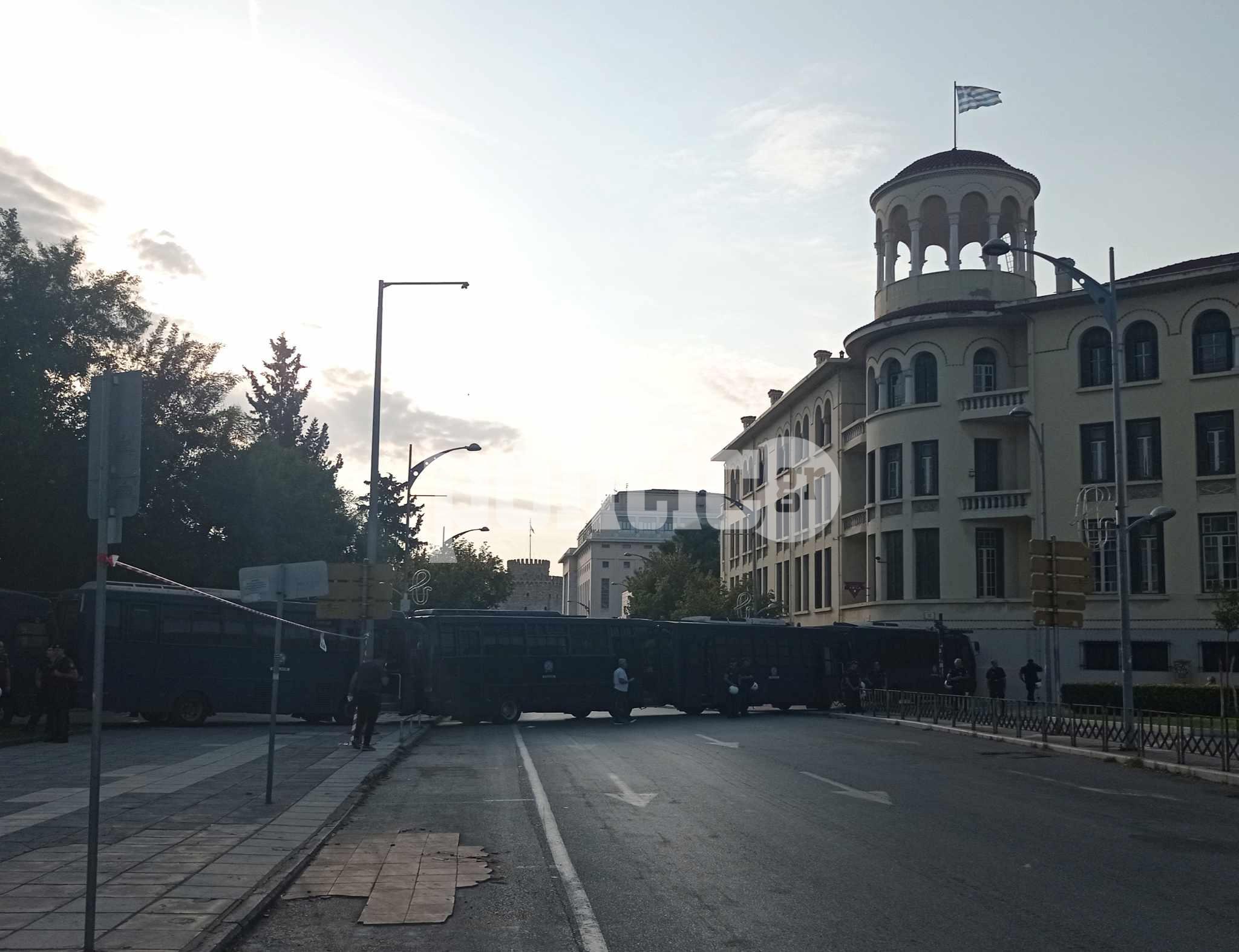 87η ΔΕΘ: Μπαράζ κινητοποιήσεων λόγω  Μητσοτάκη – Ισχυρή αστυνομική δύναμη (ΦΩΤΟ)