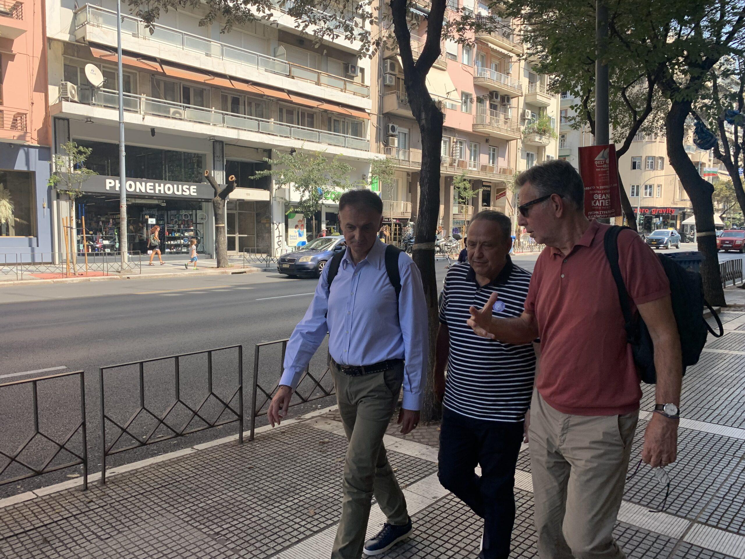 Αγγελούδης, Βούγιας, Γάκης μαζί στην αγορά Θεσσαλονίκης