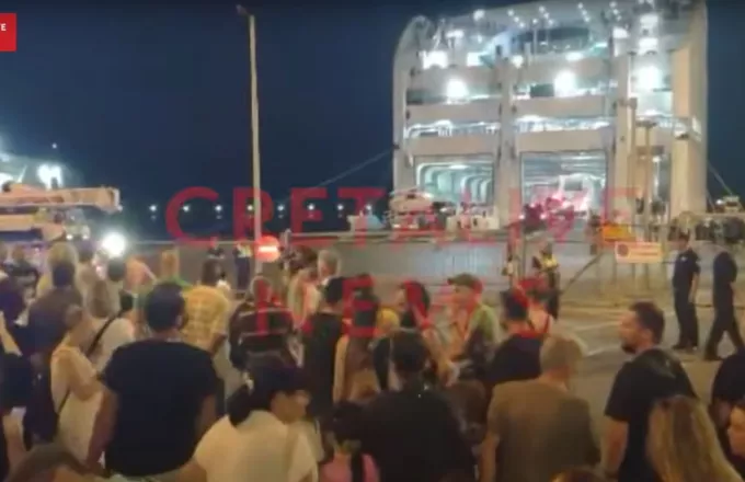 Διαμαρτυρία στο λιμάνι της Σούδας για τη δολοφονία του 36χρονου Αντώνη