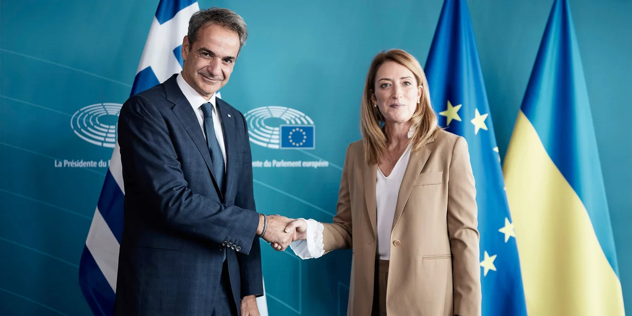 Μητσοτάκης σε Μέτσολα: «Βρίσκομαι εδώ για να κινητοποιήσουμε περισσότερη ευρωπαϊκή βοήθεια»