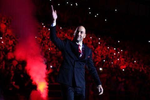 ΣΕΦ: Η αποθεωτική είσοδος του Βασίλη Σπανούλη