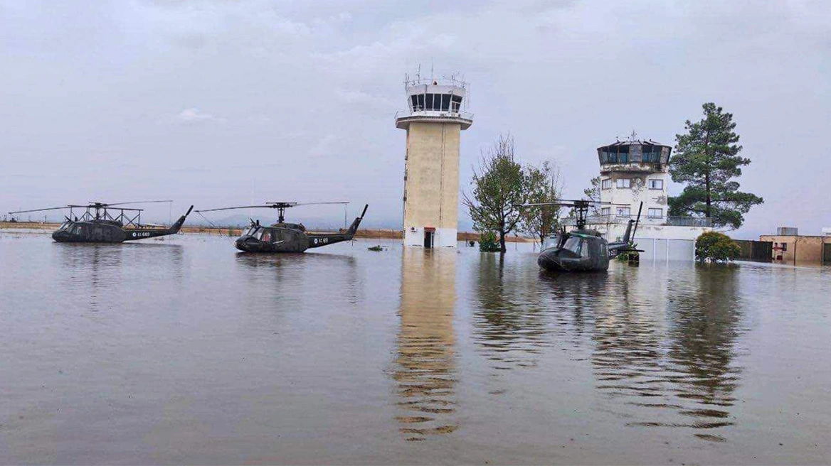 ΓΕΣ: Ανενεργά τα ελικόπτερα που πλημμύρισαν στο Στεφανοβίκειο 