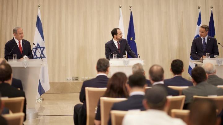 Κυρ. Μητσοτάκης: Δυνατότητα επέκτασης της τριμερούς συνεργασίας Ελλάδας-Κύπρου-Ισραήλ με την Ινδία