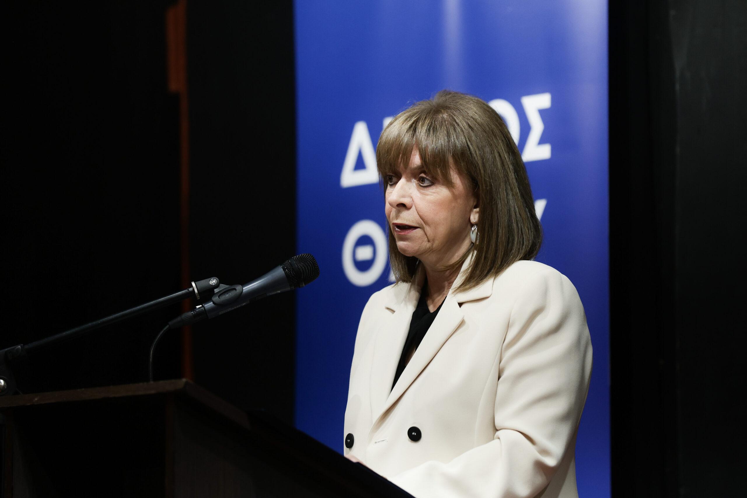 Κ. Σακελλαροπούλου : «Η συνταγματική δημοκρατία είναι το πιο ισχυρό μας εφόδιο για το μέλλον και τις προκλήσεις του»