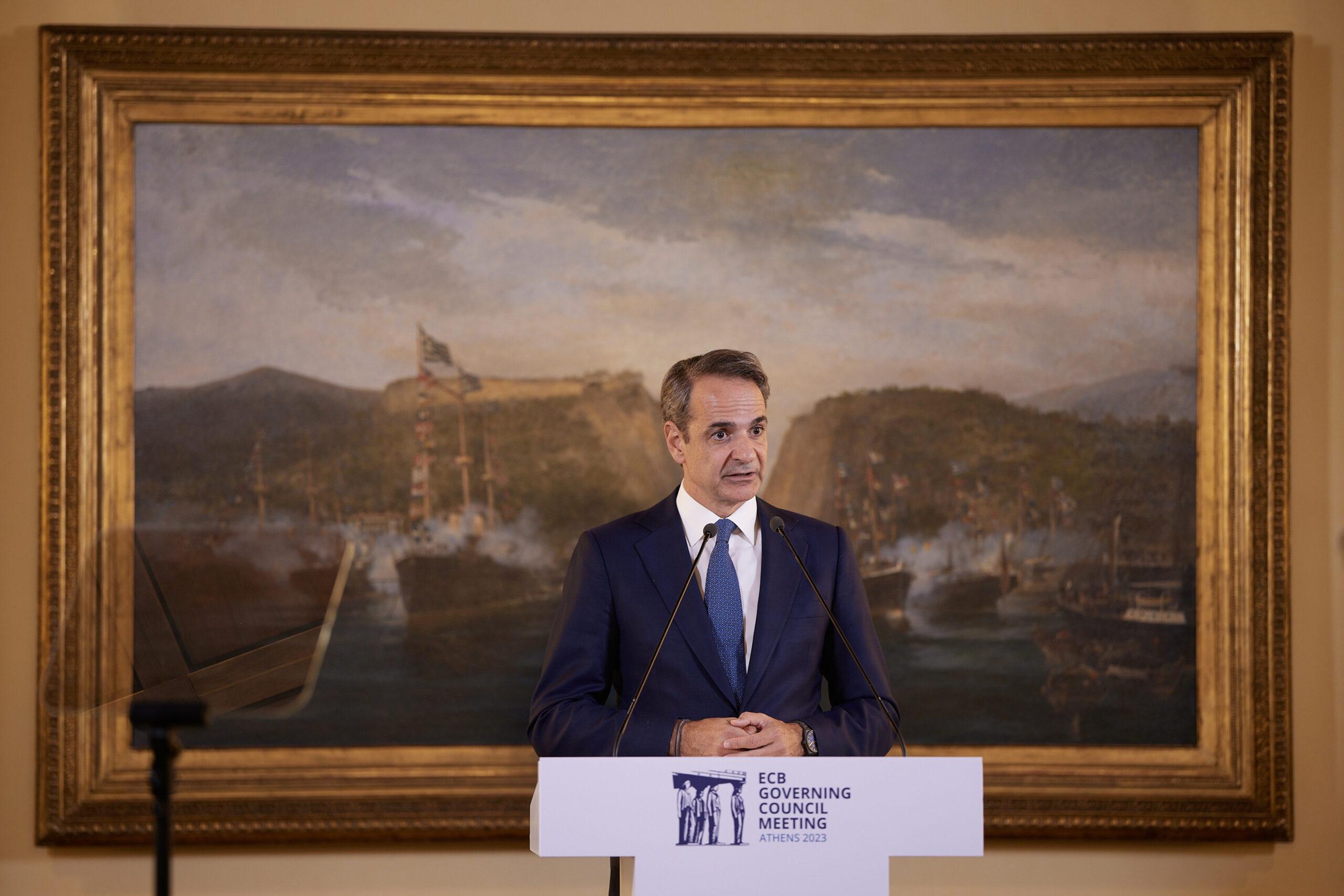 Μητσοτάκης στο δείπνο ΕΚΤ: «Η Ελλάδα μία από τις ταχύτερα αναπτυσσόμενες οικονομίες στην Ευρώπη» (ΦΩΤΟ)