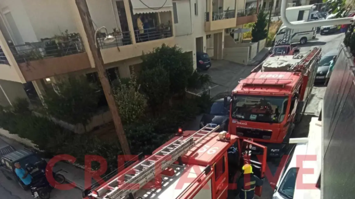 Ηράκλειο Κρήτης: Η φωτιά σε υπόγειο πολυκατοικίας αποκάλυψε εργαστήριο επισκευής όπλων