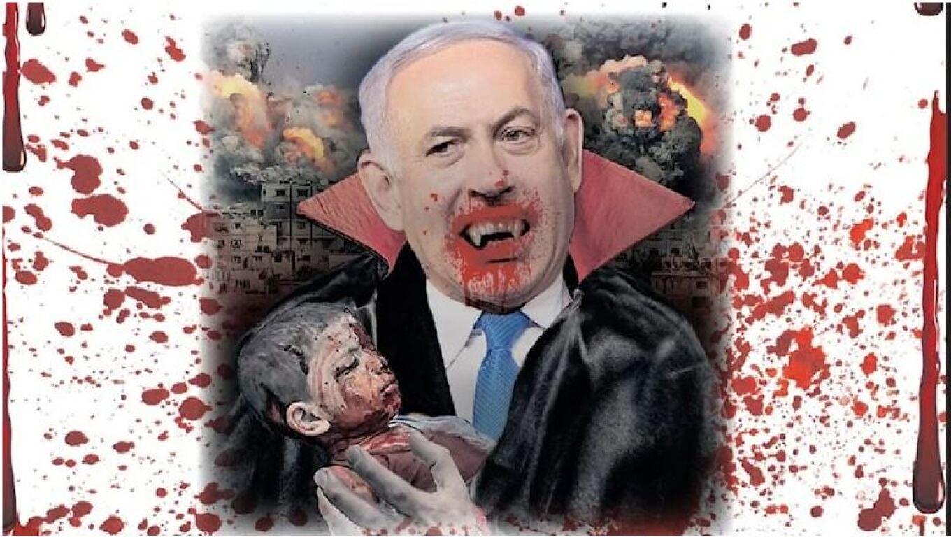Τουρκική εφημερίδα παρουσιάζει τον Νετανιάχου ως βρικόλακα