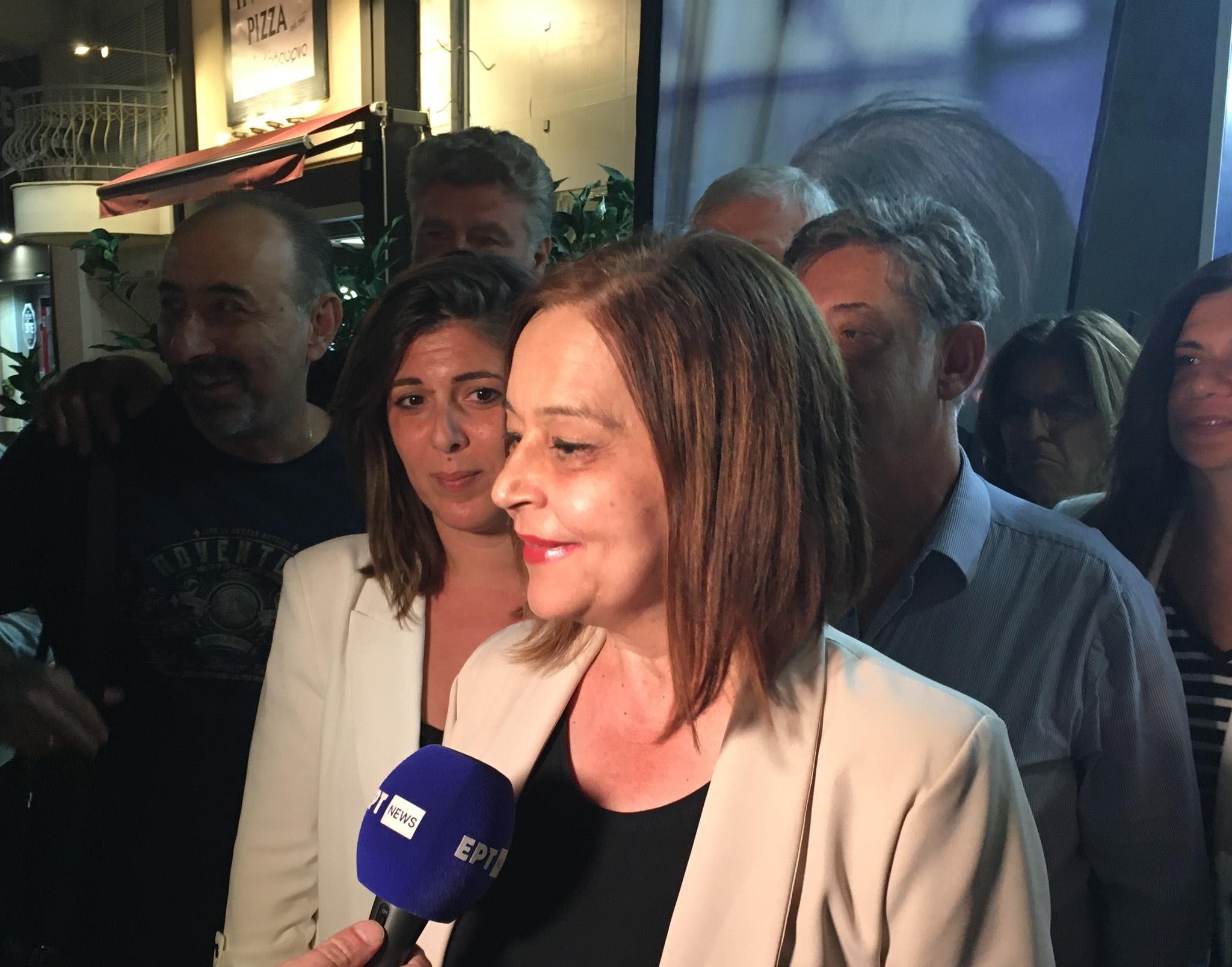 Χρ. Αράπογλου: «Είμαι απολύτως αισιόδοξη για τη νίκη την επόμενη Κυριακή»