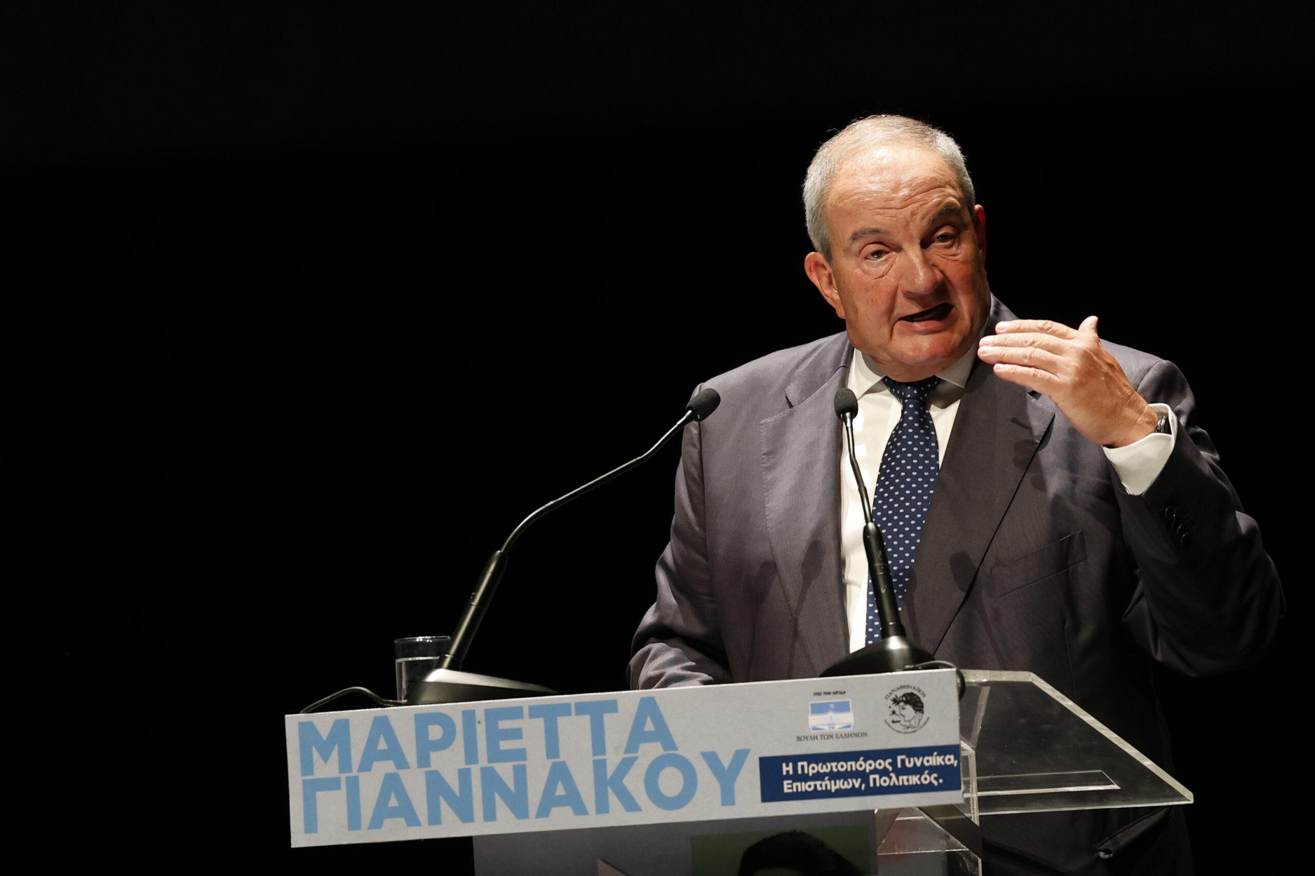 Καραμανλής για Μαριέττα Γιαννάκου : «Η σπουδαιότερη προσφορά της είναι ο χαρακτήρας, η διαδρομή, το παράδειγμά της»