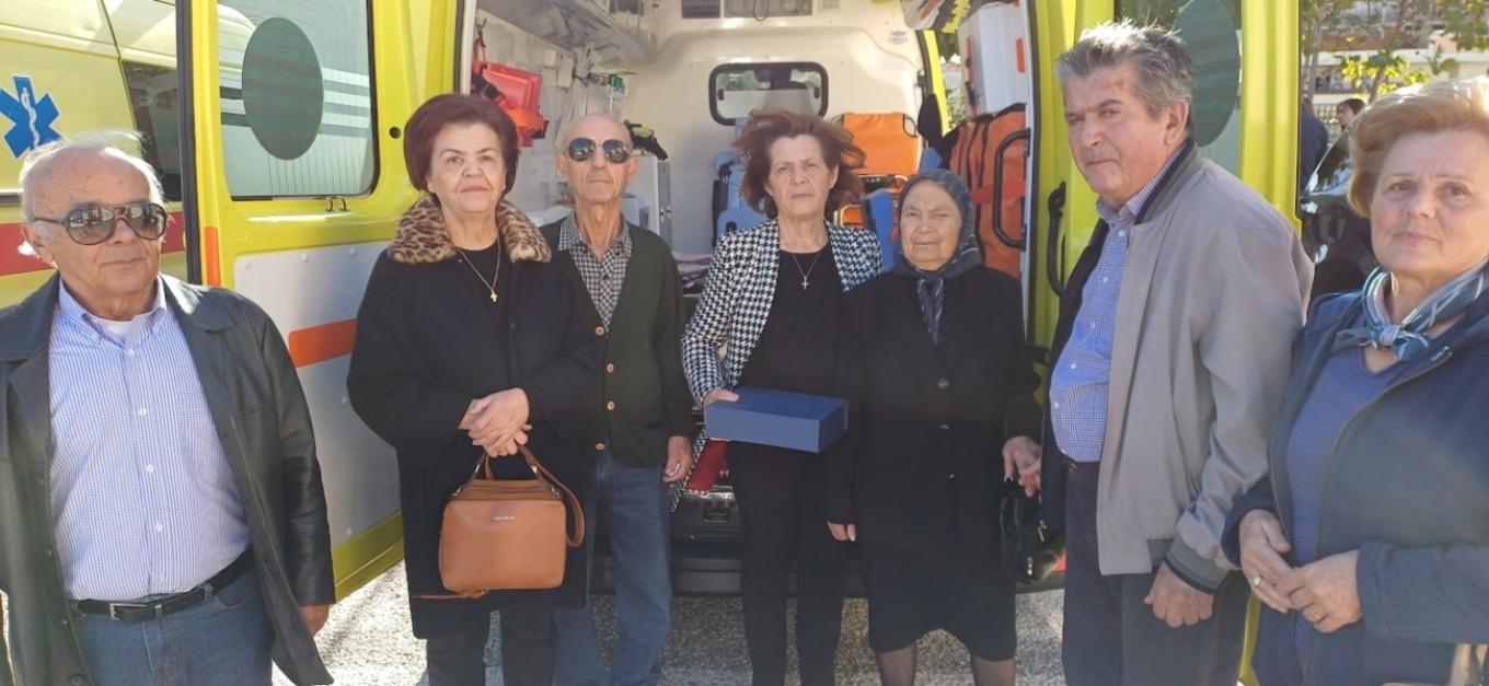 Μεσολόγγι: Συνταξιούχος αγρότισσα δώρισε ασθενοφόρο στο Νοσοκομείο