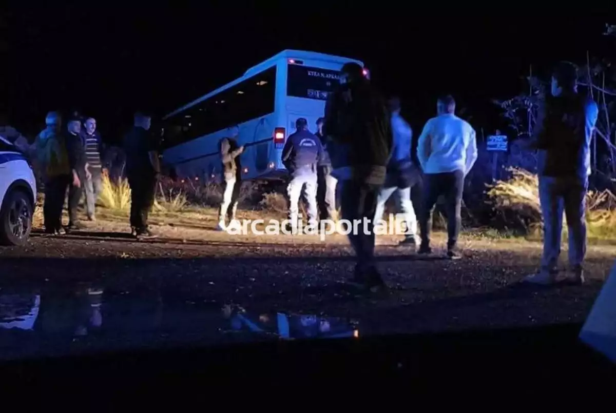 Αρκαδία: Νεκρός ο οδηγός του ΚΤΕΛ – Παραλίγο να πέσει σε γκρεμό