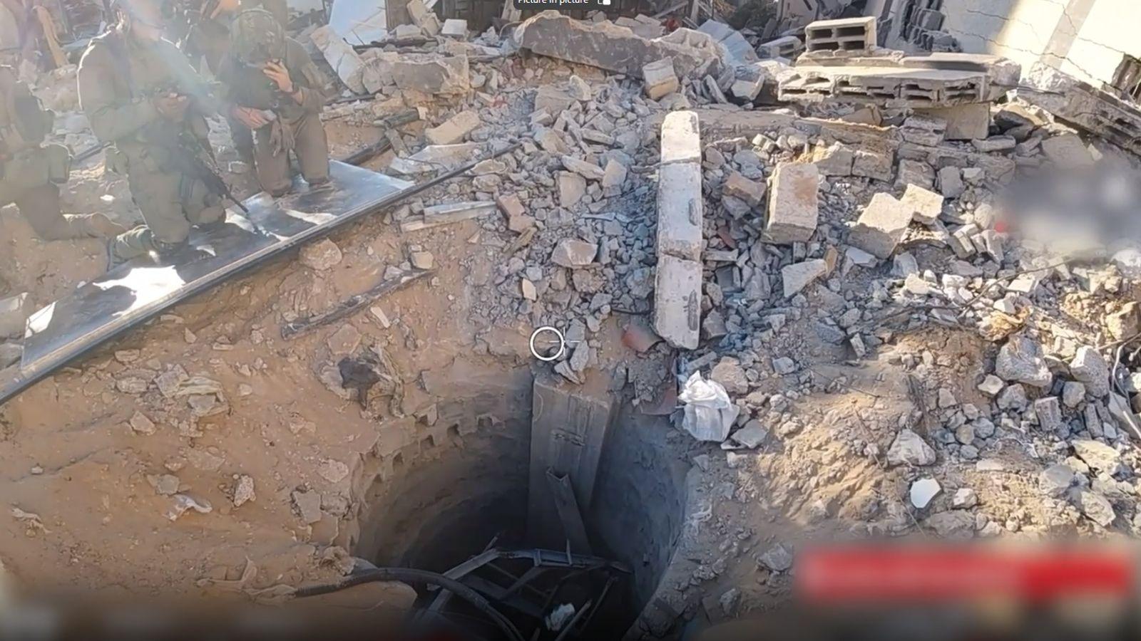 IDF: Στη δημοσιότητα βίντεο από το τούνελ της Χαμάς κάτω από το νοσοκομείο αλ Σίφα