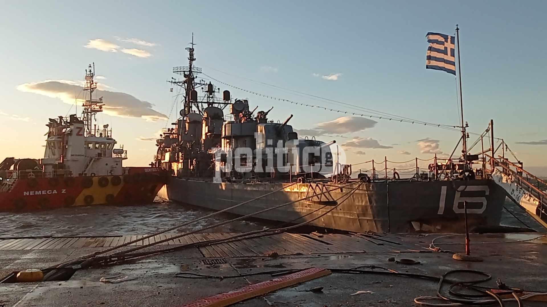 Θεσσαλονίκη – Αρχικελευστής «Βέλους»: «Εδώ και καιρό λέγαμε ότι έπρεπε να μετακινηθεί το αντιτορπιλικό» (ΒΙΝΤΕΟ)