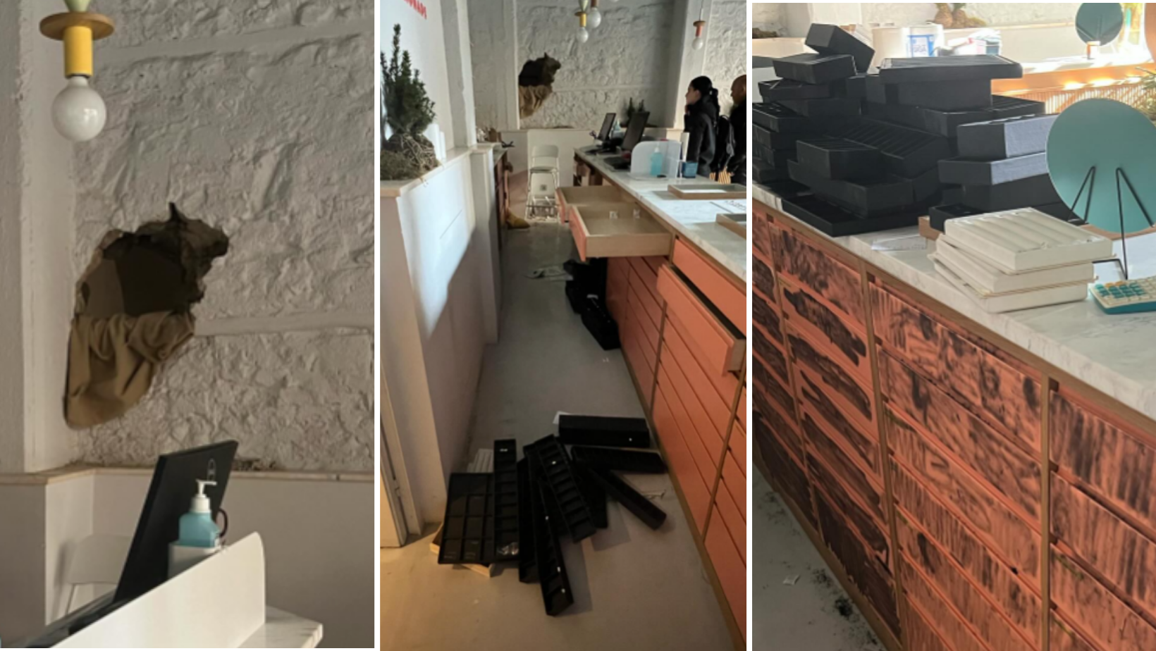 Ριφιφί σε κοσμηματοπωλείο στην Αθήνα: Άνοιξαν τρύπα στον τοίχο και το άδειασαν… σε 6 λεπτά (ΕΙΚΟΝΕΣ & ΒΙΝΤΕΟ)