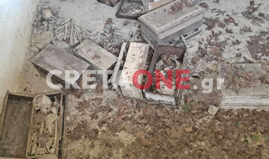 Φρίκη σε κοιμητήριο στο Ηράκλειο: Οστά και κρανία βρίσκονται πεταμένα σε κοινή θέα