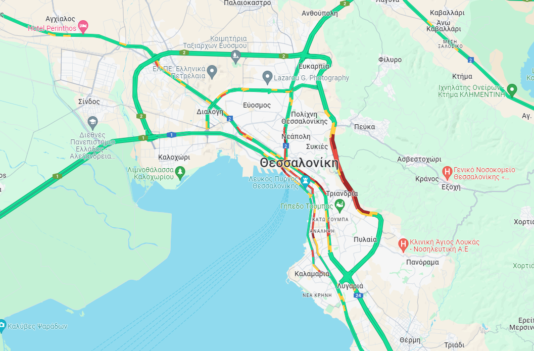 Θεσσαλονίκη: Χαμός για άλλη μια μέρα στον περιφερειακό λόγω Flyover – Ουρά χιλιομέτρων προς ανατολικά