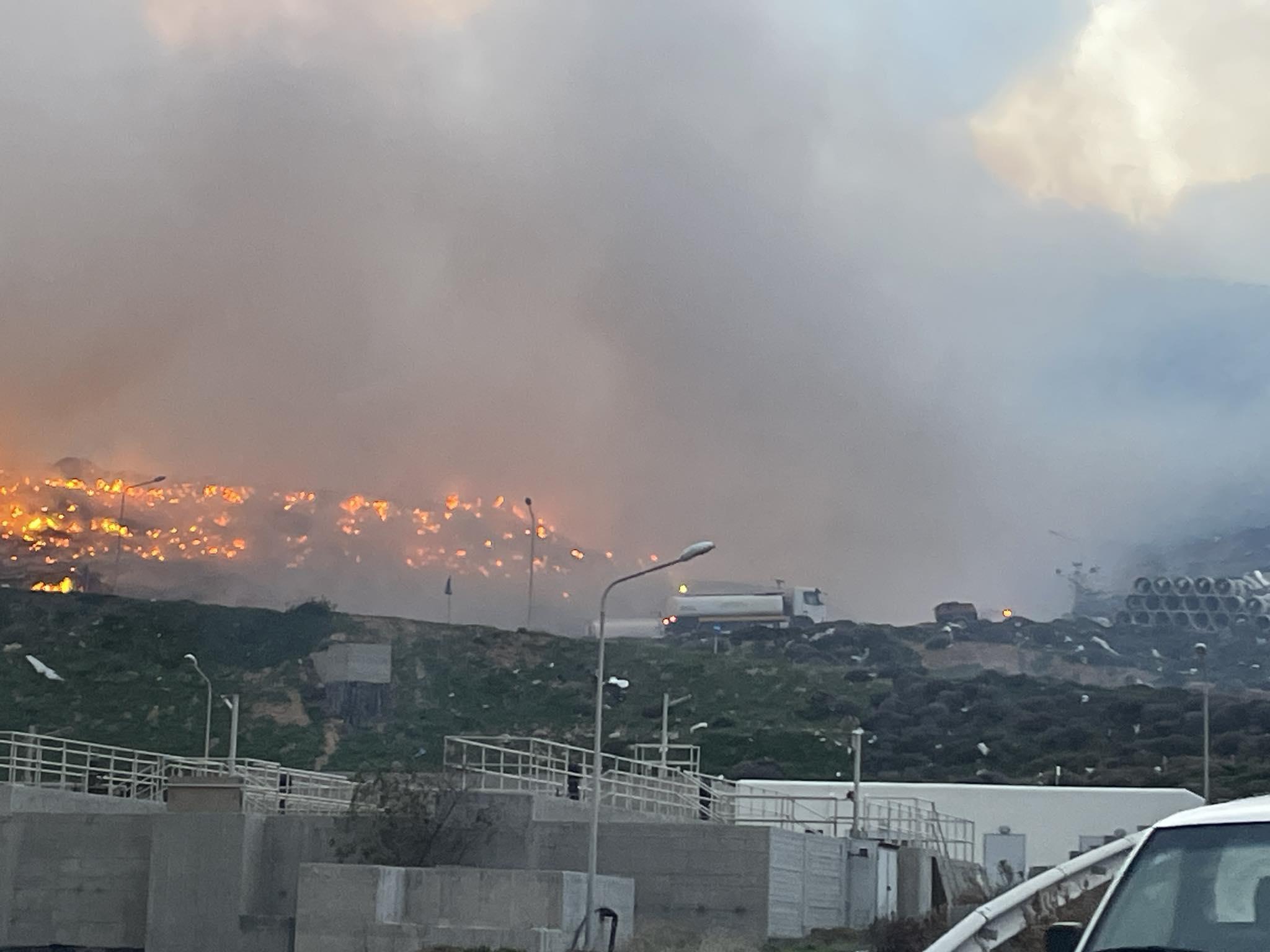 Μεγάλη Φωτιά στον ΧΥΤΑ της Νάξου (ΒΙΝΤΕΟ)