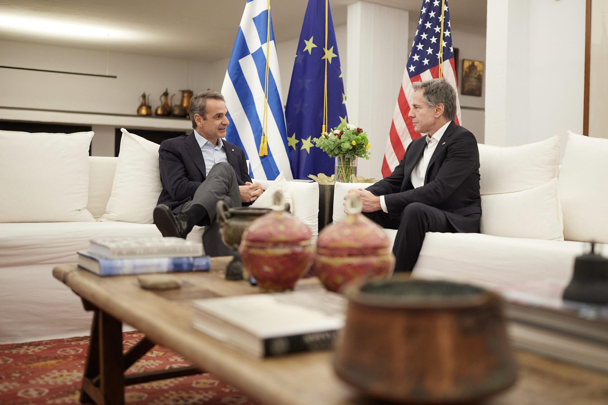 Τηλεφωνική επικοινωνία Μητσοτάκη – Μπλίνκεν