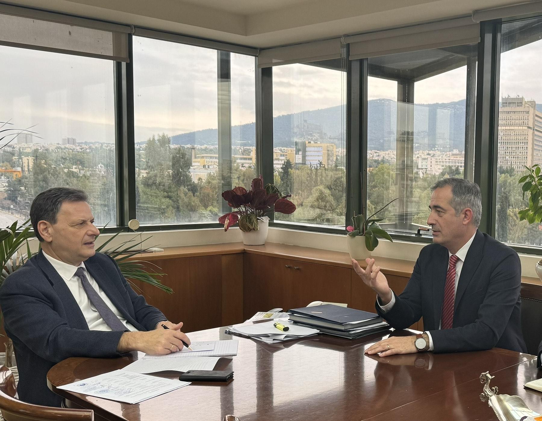 Τα έργα στη Βόρεια Ελλάδα στο επίκεντρο συνάντησης Σκυλακάκη – Κωνσταντινίδη