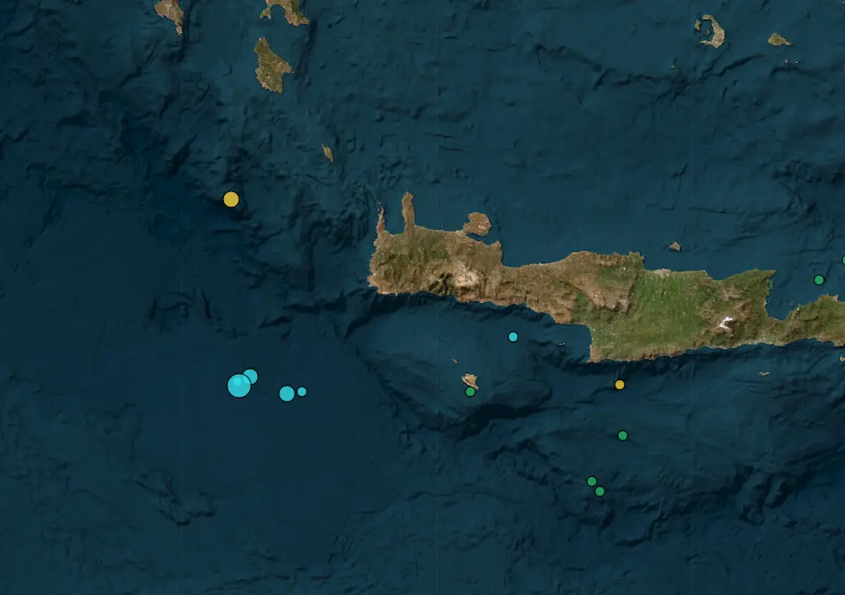Σεισμός 4,3 Ρίχτερ ανοιχτά της Κρήτης
